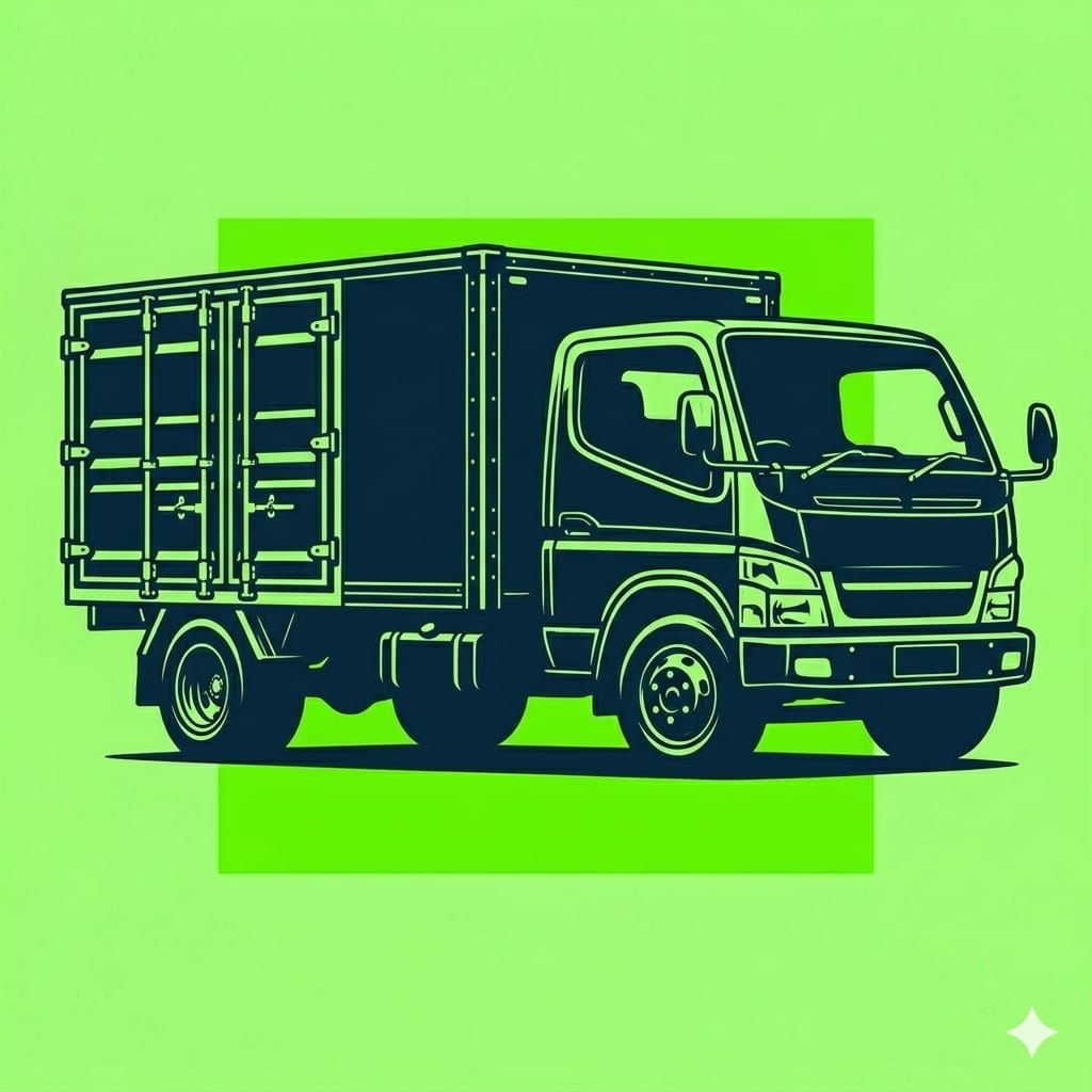 Truk Engkel Box (CDE 4 Roda)